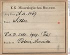 Etiketten zu Silber (NHMW-MIN-Aa1467)